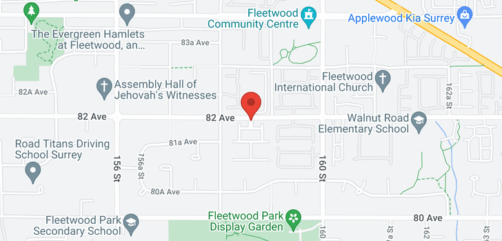 map of 29 15860 82 AVENUE